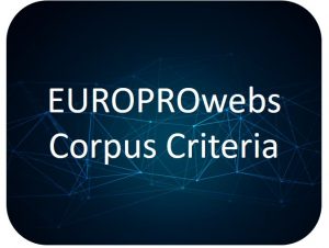 EUROPROwebs Corpus Criteria